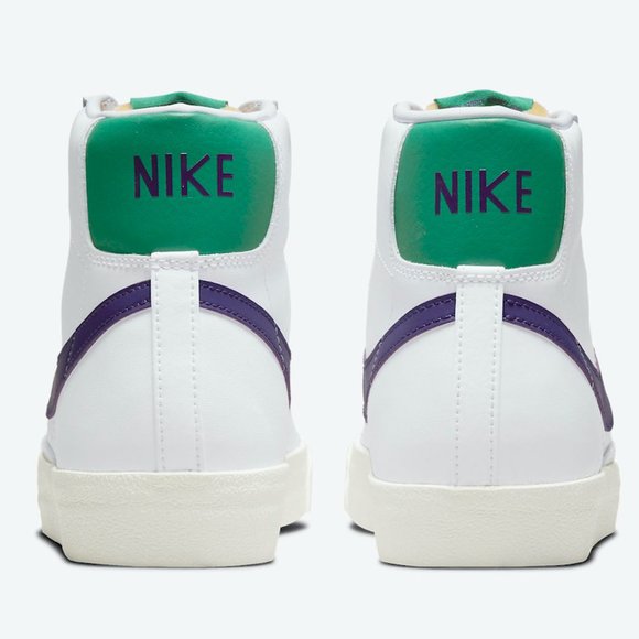 Nike Blazer Mid '77 VNTG Joker DO1157 100 White Court Purple Green Size 15 Mens - Picture 3 of 6